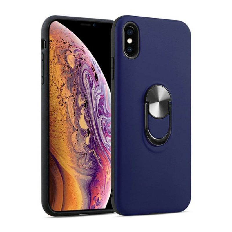 Coque iPhone X / XS effet mat avec support au dos