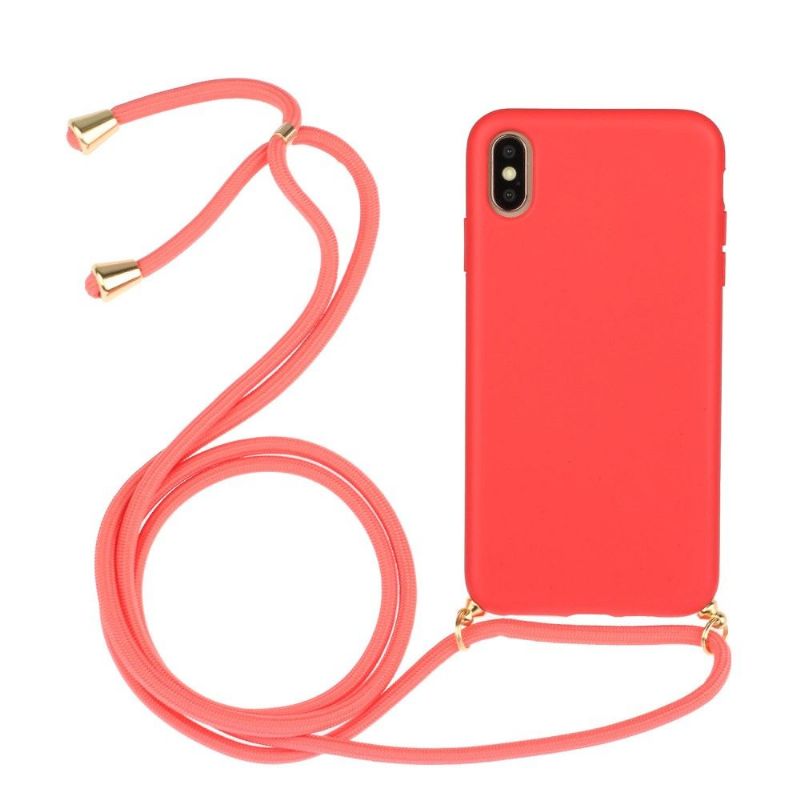 Coque iPhone XS / X avec cordon bandoulière