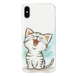 Coque iPhone XS / X Fluorescente Chat content