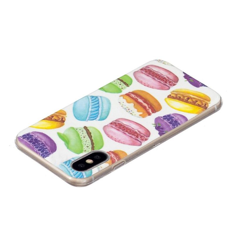 Coque iPhone XS / X Fluorescente Macarons