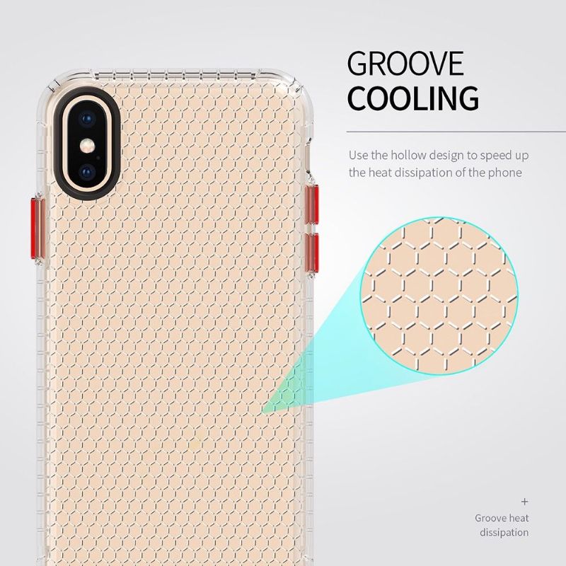 Coque iPhone XS / X Honeycomb en Silicone