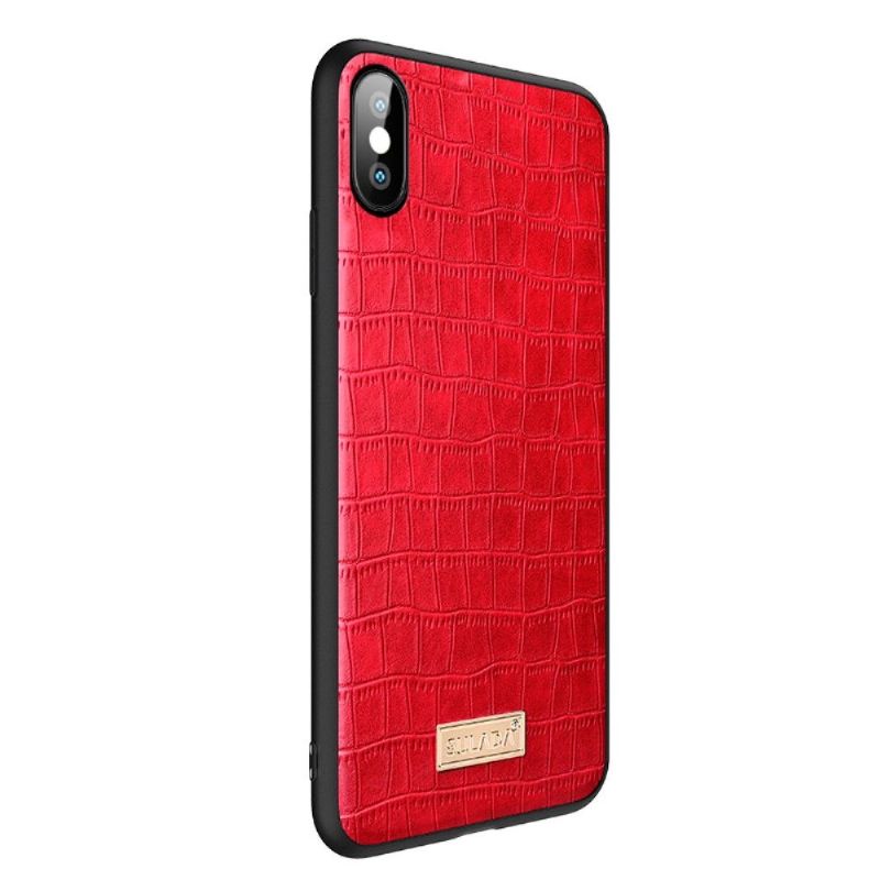 Coque iPhone XS / X SULADA Croco Effet Cuir