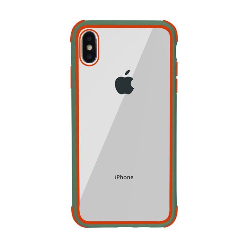 Coque iPhone XS / X Transparente Contour Colorés