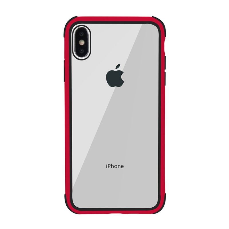 Coque iPhone XS / X Transparente Contour Colorés