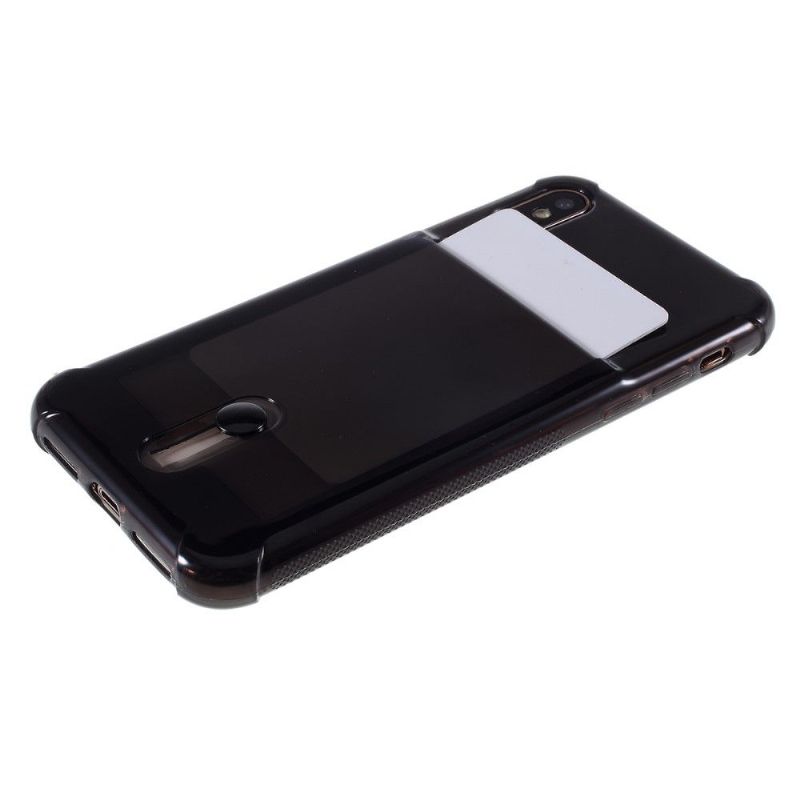 Coque transparente iPhone X / XS porte carte