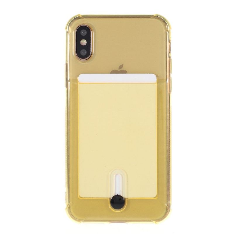 Coque transparente iPhone X / XS porte carte