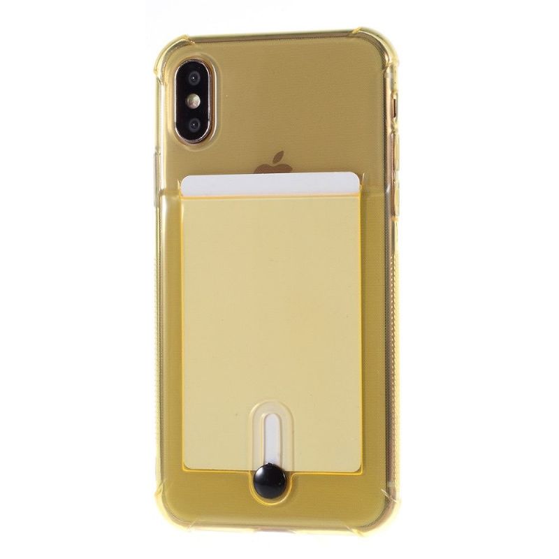 Coque transparente iPhone X / XS porte carte