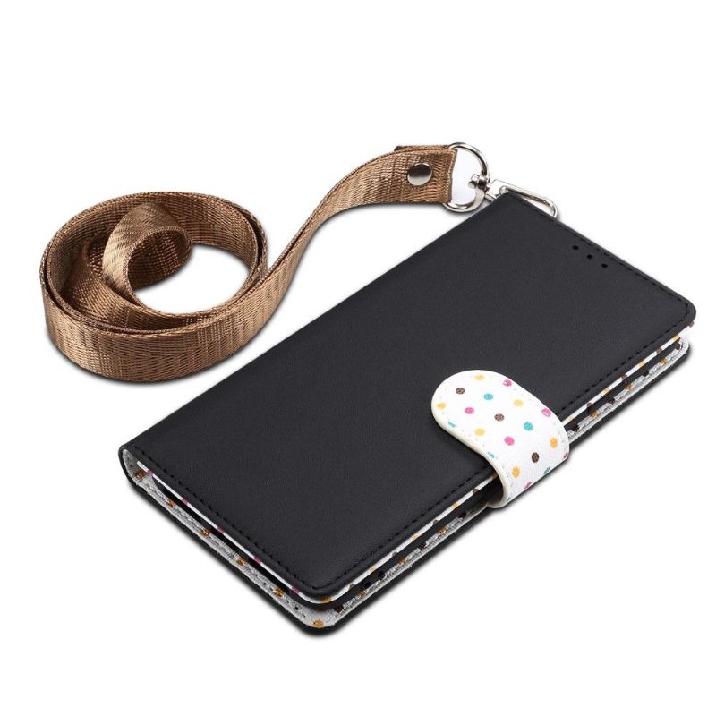 iPhone X / XS - Housse vintage motifs pois