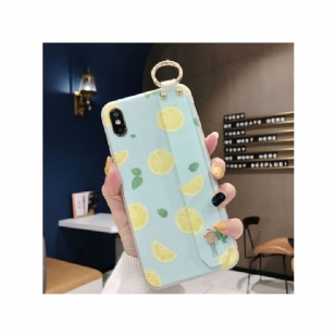 iPhone XS / X - Coque avec anse citron