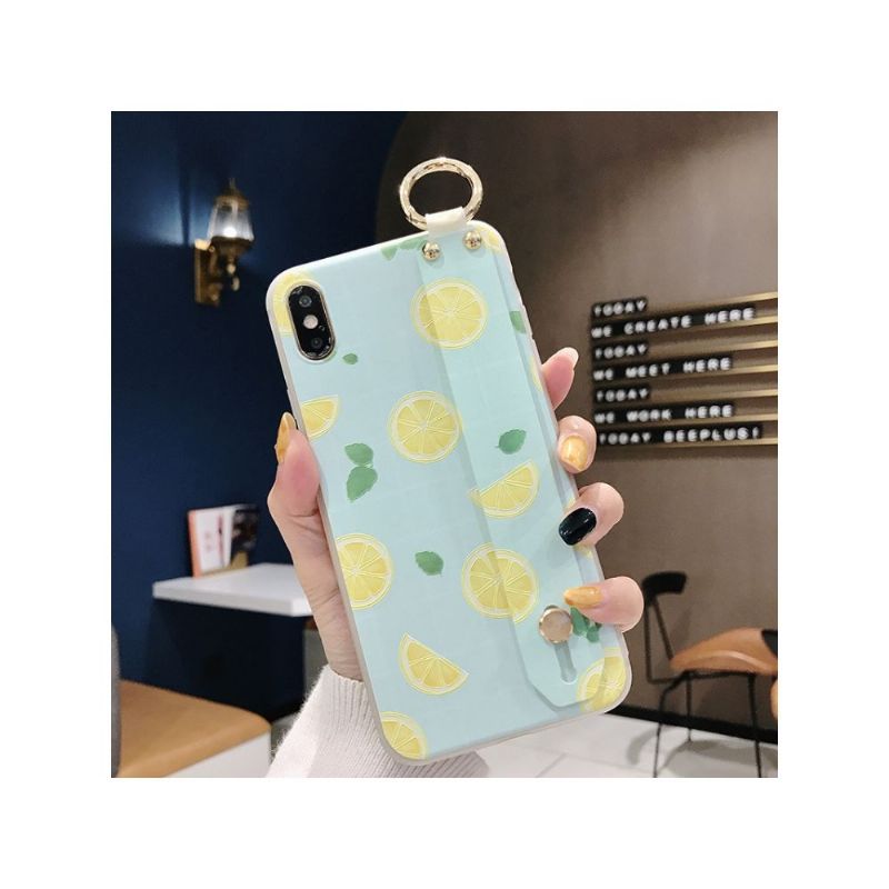 iPhone XS / X - Coque avec anse citron