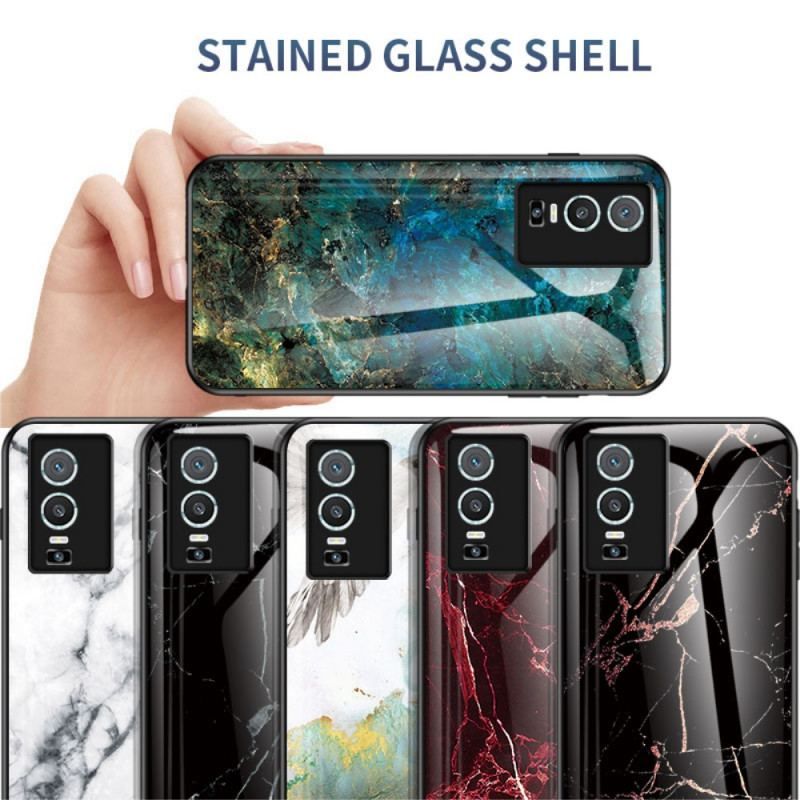 Coque Vivo Y76 5G Verre Trempé Marble Colors