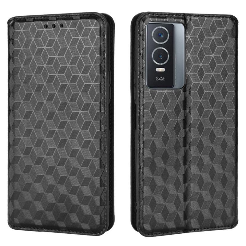 Flip Cover Vivo Y76 5G Motif 3D