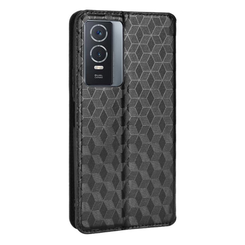 Flip Cover Vivo Y76 5G Motif 3D