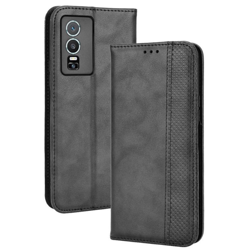 Flip Cover Vivo Y76 5G Style Cuir Stylisé