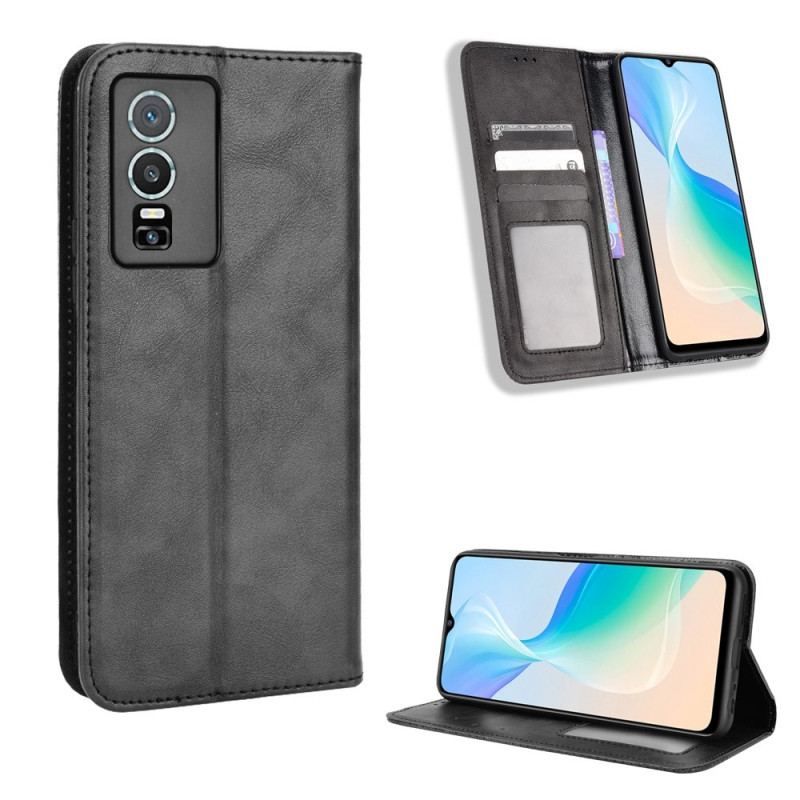 Flip Cover Vivo Y76 5G Style Cuir Stylisé