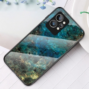 Coque Realme GT2 Pro Marbre Océane dos en verre