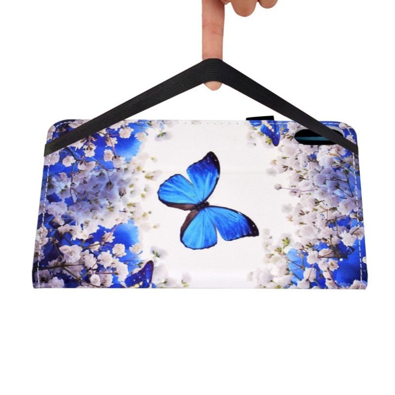 Housse iPad 10.9'' (2022) Papillons Bleus