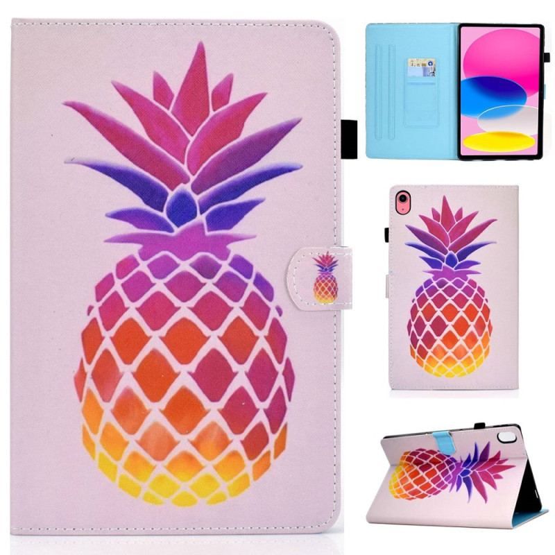 Housse iPad 10.9" (2022) Ananas Coloré