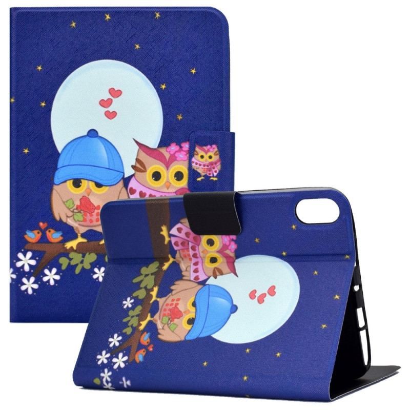 Housse iPad 10.9" (2022) Couple de Hiboux