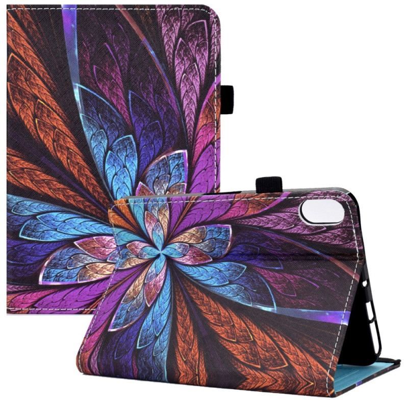 Housse iPad 10.9" (2022) Fleur Abstraite