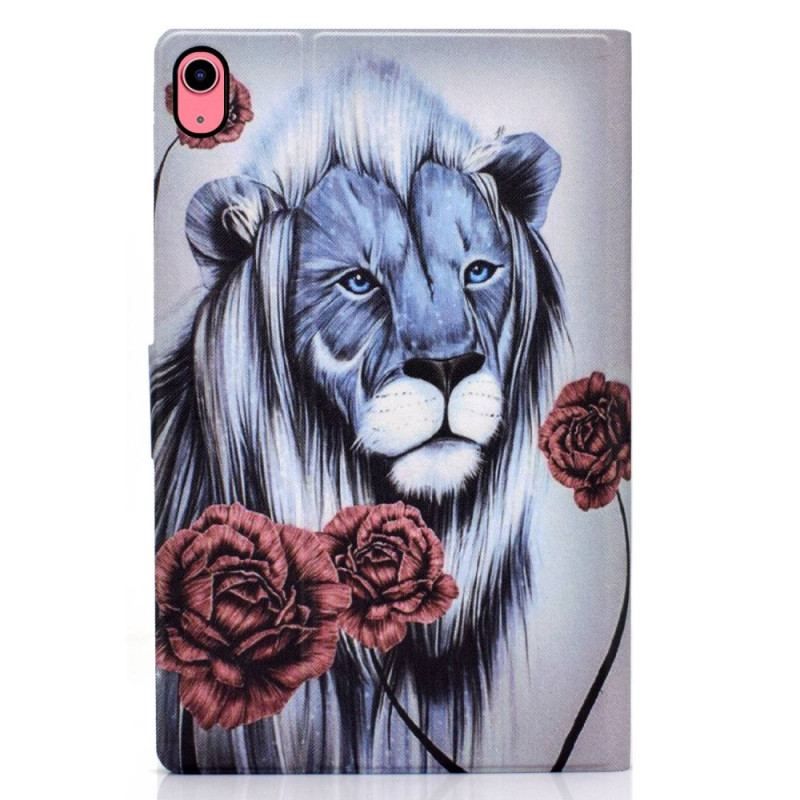 Housse iPad 10.9" (2022) Lion et Roses