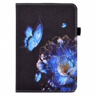 Housse iPad 10.9" (2022) Papillon Bleu