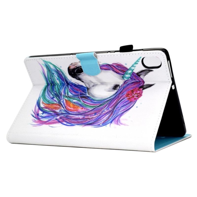 Housse iPad 10.9" (2022) Peinture Licorne