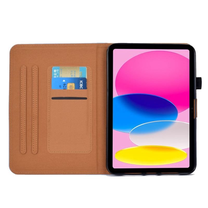 Housse iPad 10.9" (2022) Simili Cuir Uni