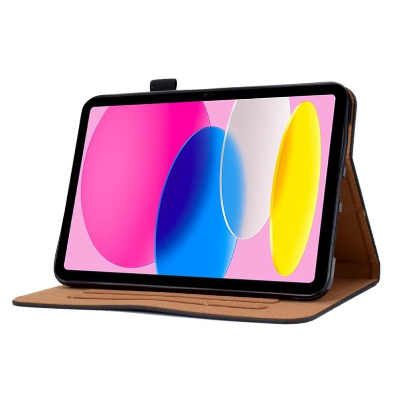 Housse iPad 10.9" (2022) Simili Cuir Uni