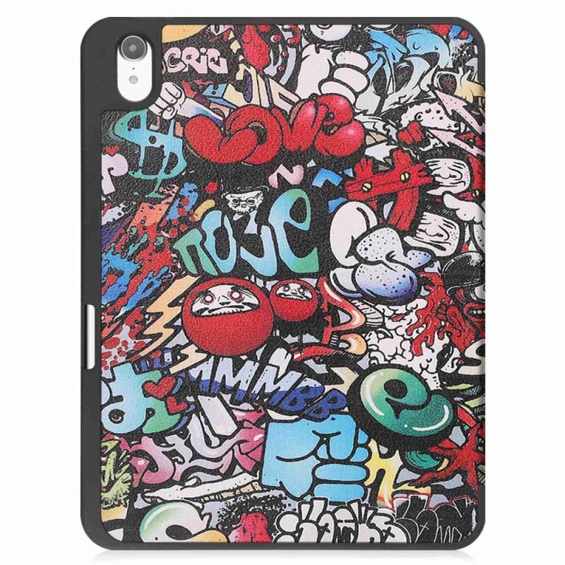 Smart Case iPad 10.9" (2022) Porte-Stylet Graffitis