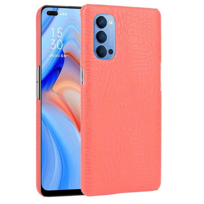 Coque Oppo Reno 4 5G effet peau de croco