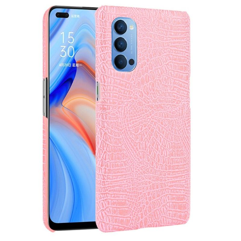 Coque Oppo Reno 4 5G effet peau de croco