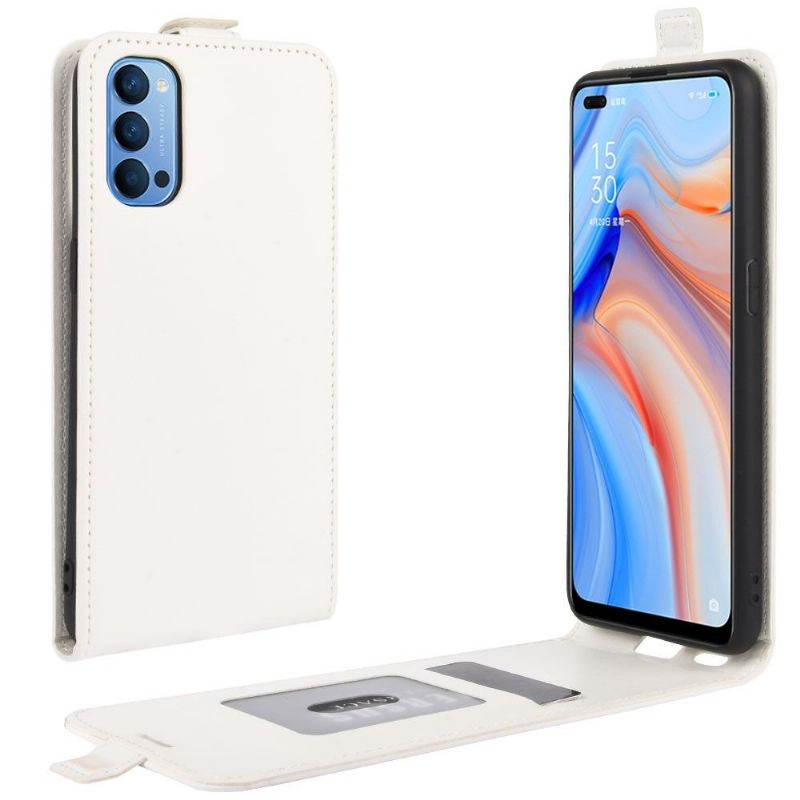 Housse Oppo Reno 4 5G simili cuir avec rabat verticale