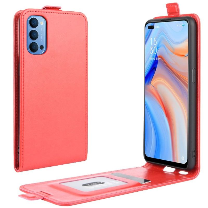 Housse Oppo Reno 4 5G simili cuir avec rabat verticale