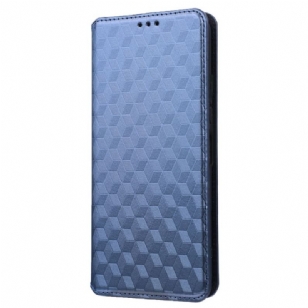 Flip Cover Vivo Y35 / Y22s Texture 3D