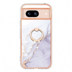 Coque Google Pixel 8A Anneau-Support Style Marbe