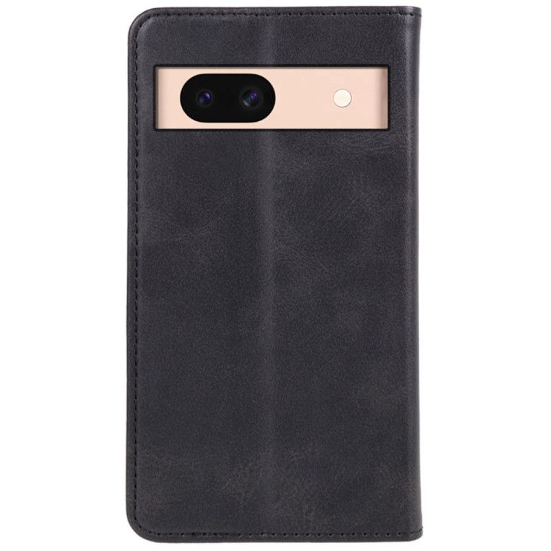 Flip Cover Google Pixel 8A Style Cuir Texturé