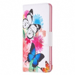 Housse Google Pixel 8A Deux Papillons Aquarelle