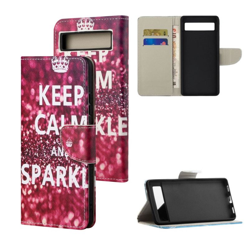 Housse Google Pixel 8A Keep Calm and Sparkle