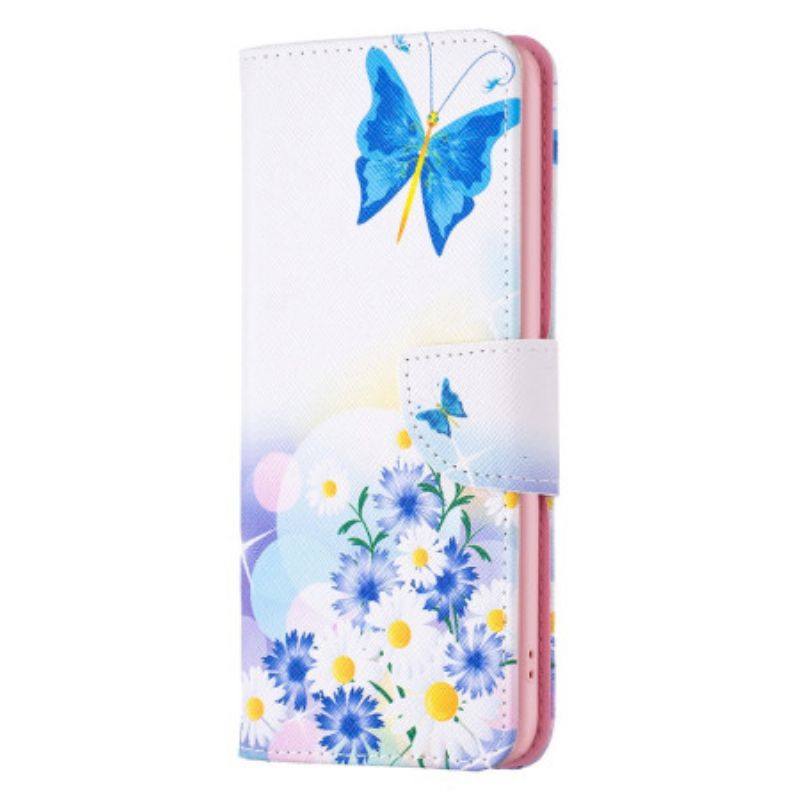 Housse Google Pixel 8A Papillons et Fleurs Aquarelle