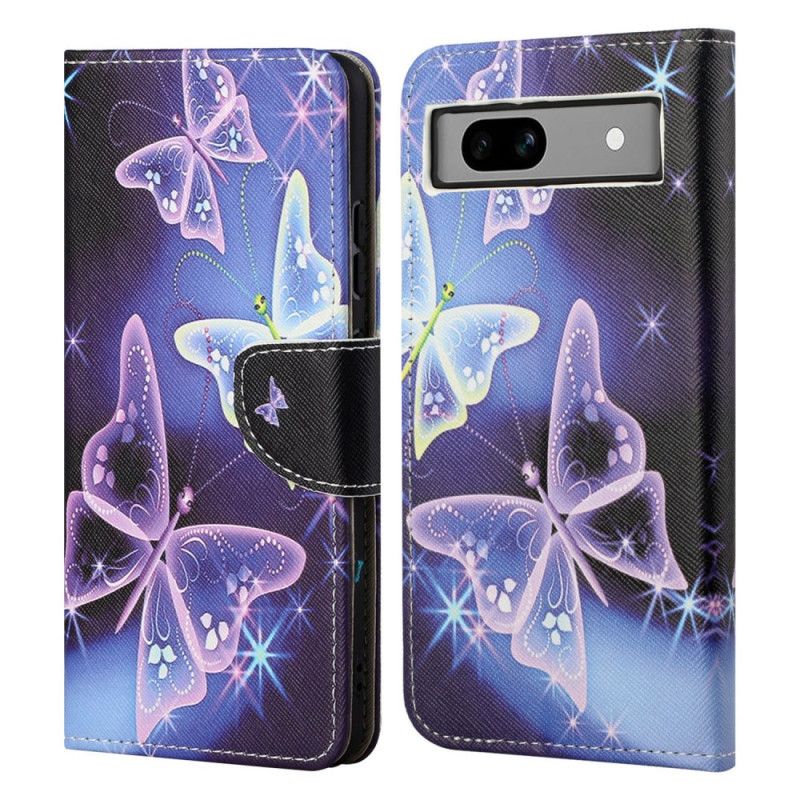 Housse Google Pixel 8A Papillons Scintillants