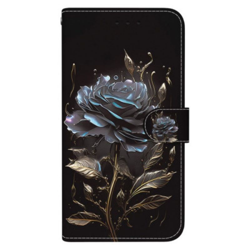 Housse Google Pixel 8a Rose Noire Lanière