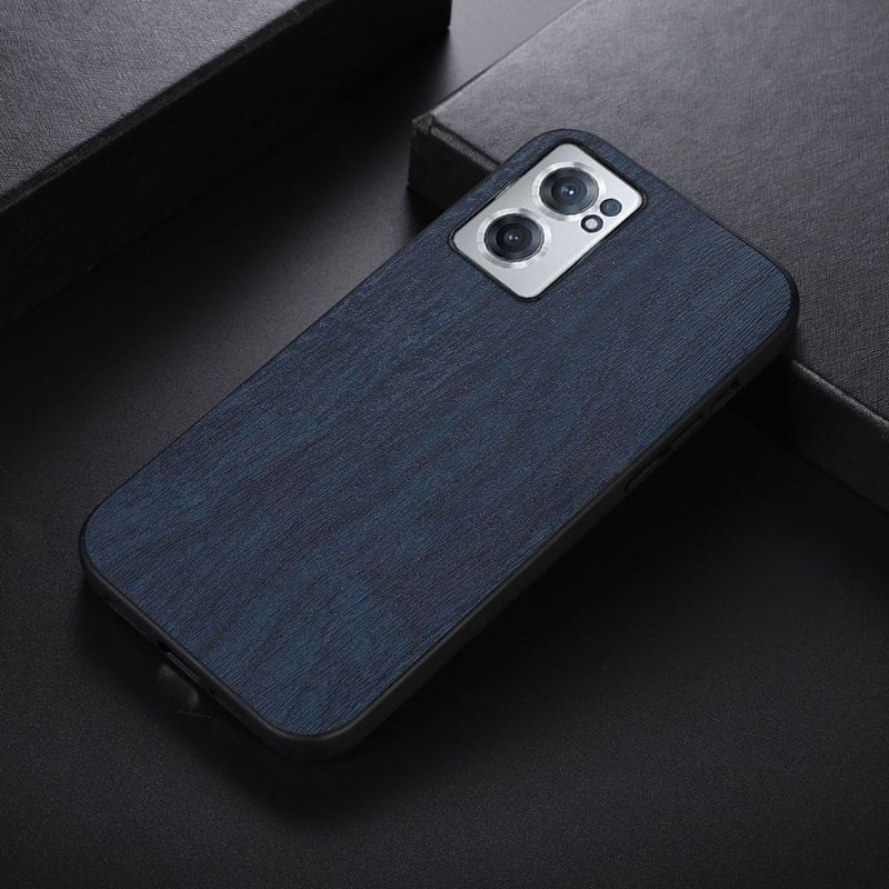 Coque OnePlus Nord CE 2 5G Effet Cuir Style Bois