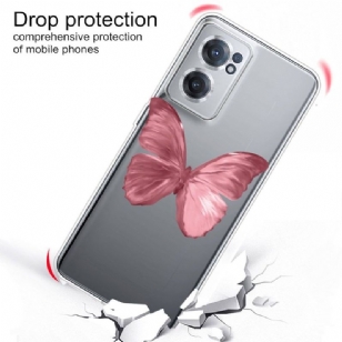 Coque OnePlus Nord CE 2 5G Papillon Rose