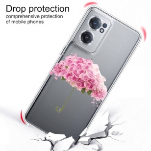 Coque OnePlus Nord CE 2 5G parapluie fleuri