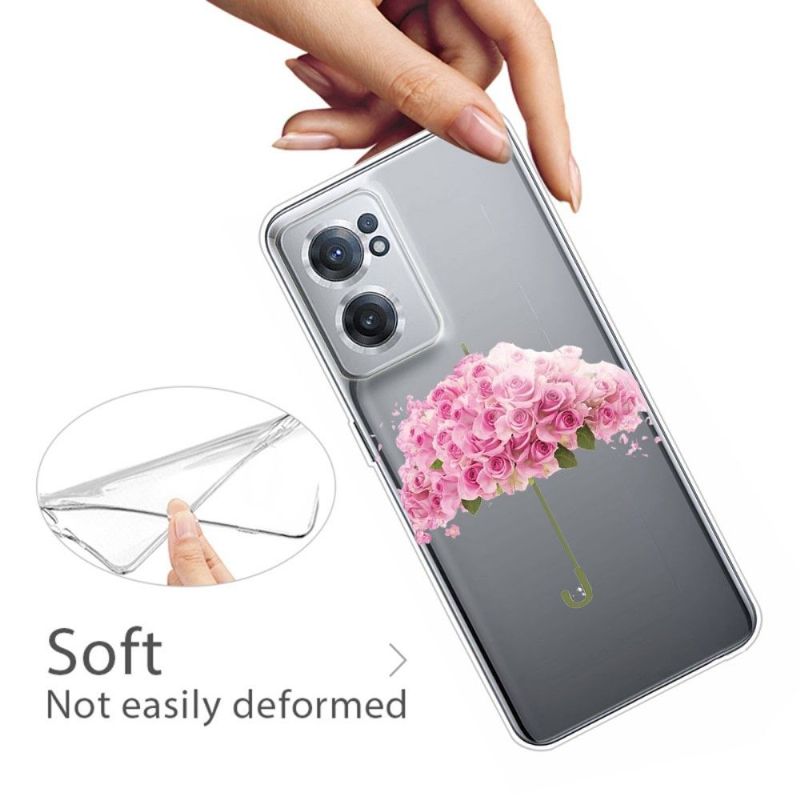 Coque OnePlus Nord CE 2 5G parapluie fleuri