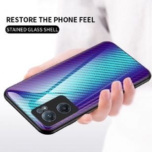 Coque OnePlus Nord CE 2 5G style fibre carbone en verre trempé