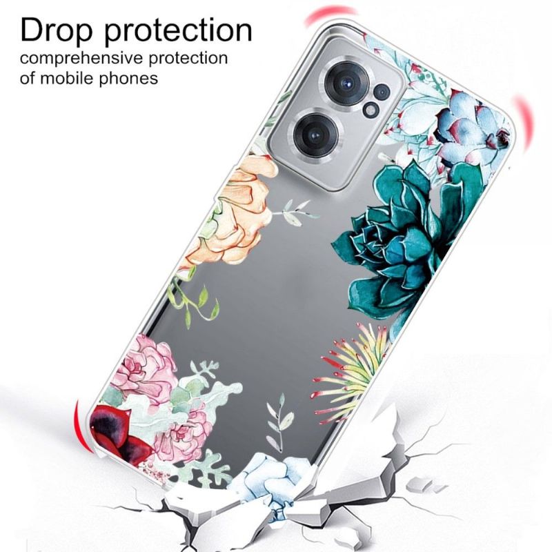 Coque OnePlus Nord CE 2 5G variété de fleurs