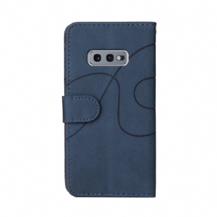 Housse Samsung Galaxy S10e Bicolore artistique