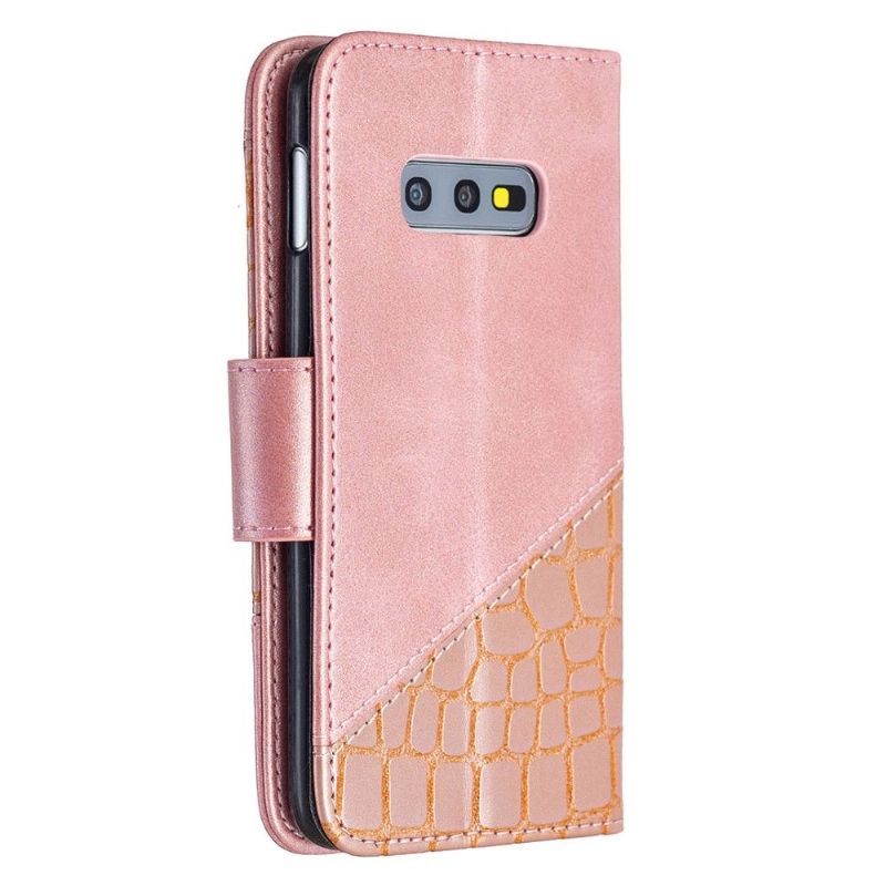 Housse Samsung Galaxy S10e Effet Cuir Aspect Croco